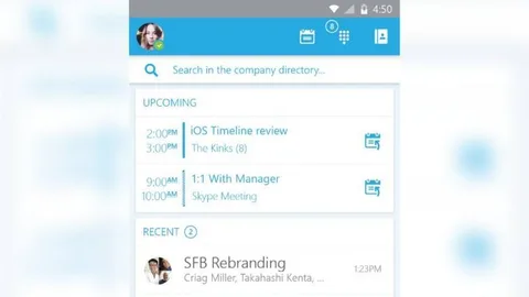 Skype for Business ön izlemesi iOS ve Android için çıktı