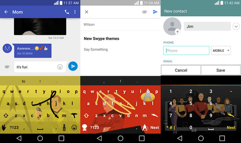 Swype’ın yeni Star Trek temalı klavyeleri çıktı