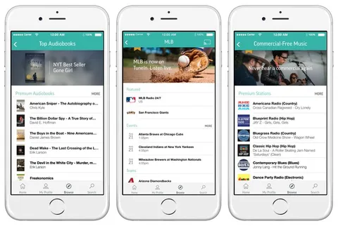 TuneIn paralı paketinde MLB ve reklamsız radyo kanalları sunuyor