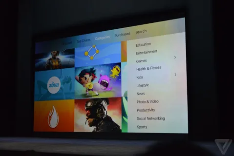 Yeni Apple TV kendisine özel bir uygulama mağazasıyla birlikte geliyor