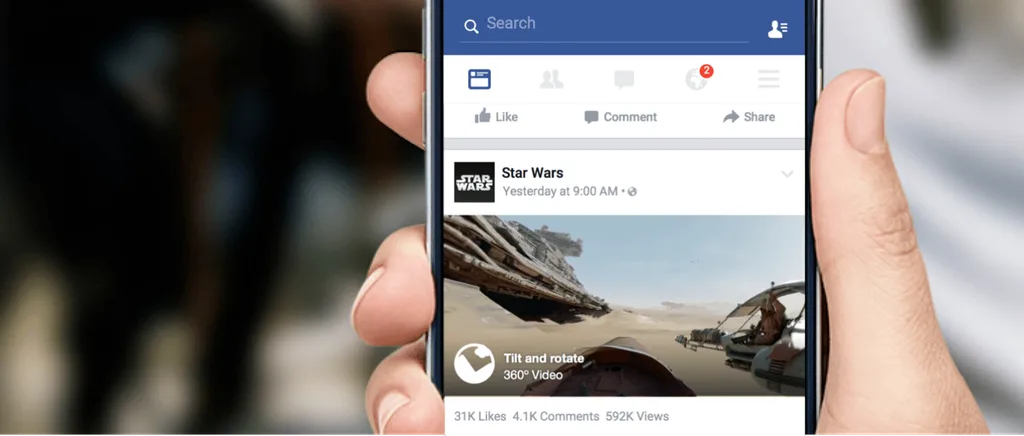 Facebook’un 360 derece videolarını iOS’e taşıyor