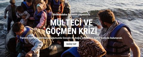 Google mülteci ve göçmen krizi için yardım kampanyası başlattı