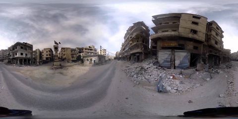 360 derecelik video Suriye’de iç savaşın getirdiği yıkımın boyutlarını daha iyi görmenizi sağlıyor