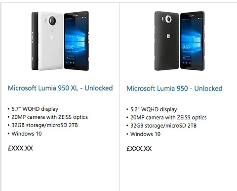 Microsoft yeni Lumia 950 telefonlarını yanlışlıkla sızdırdı
