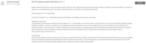 Apple El Capitan çıkışı öncesinde OS X 10.11.1’in public beta sürümünü yayınladı