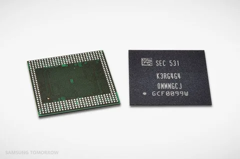 Samsung akıllı telefonlara 6 GB bellek sağlayacak yongalar üretiyor