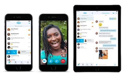 Skype iOS ve Android uygulamalarında Windows Phone tasarımına son