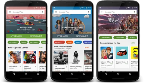 Yeni Google Play Store tasarımına ait ilk görüntüler ortaya çıktı