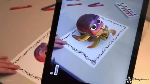 Video: Disney boyama kitaplarına artırılmış gerçeklikle hayat veriyor