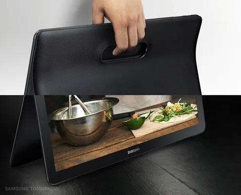 Samsung Galaxy View 18.4 inç ekranlıyla taşınabilir bir Android TV