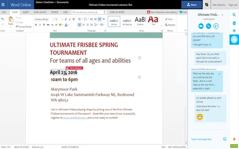 Office Online’a Skype entegrasyonu