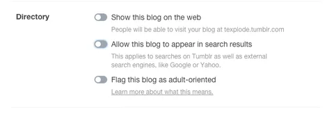 Tumblr blogunuzu internetten saklamanıza izin veriyor