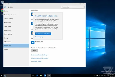 Microsoft’tan Windows 10’da Edge kullanımını artırmak için yeni bir hamle