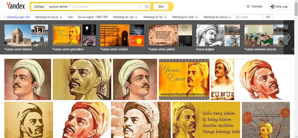 Türkiye’nin Yandex’te en çok aradığı yazar Yunus Emre oldu