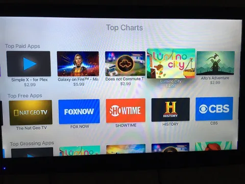 Apple TV App Store’una “liste başı” bölümleri