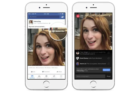 Kullanıcılar Facebook Live yayınlarından bildirimle haberdar olabilecek