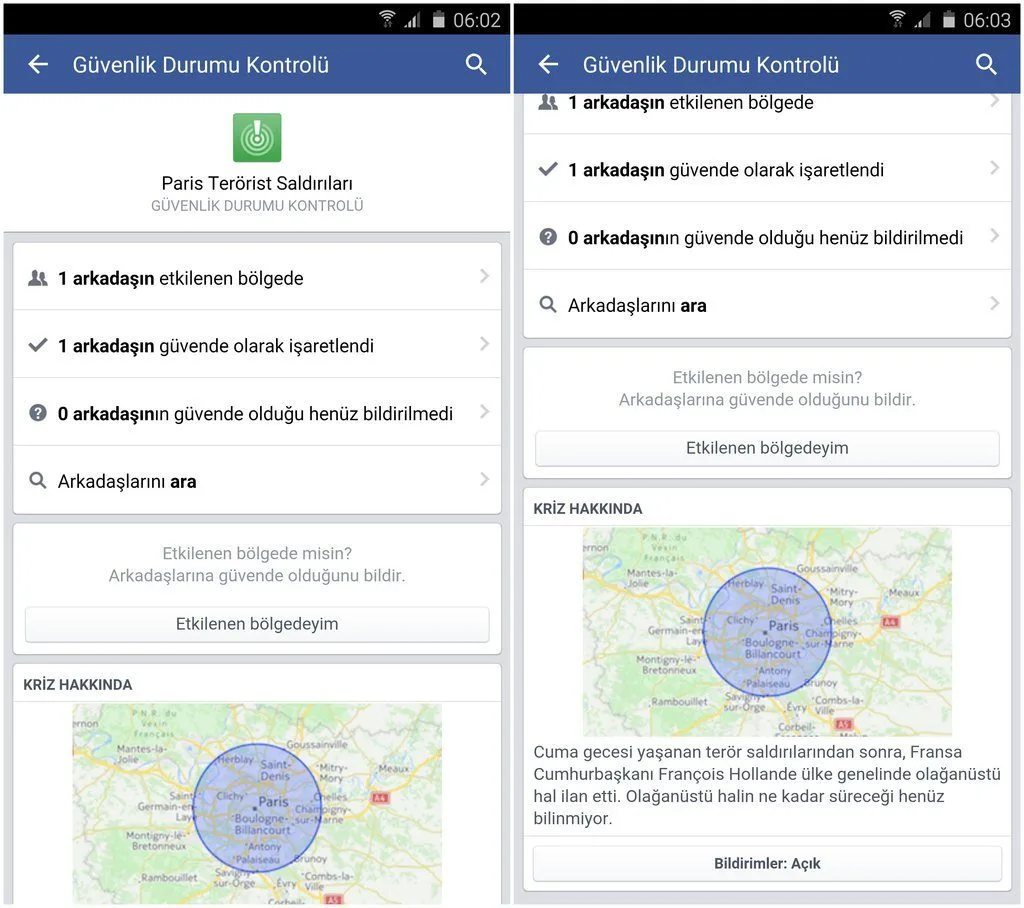 Facebook Güvenlik Durumu Kontrolü aracını neden sadece Paris’te kullandığını açıkladı