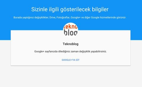 Google Hakkımda ile tüm kişisel bilgiler tek bir sayfada