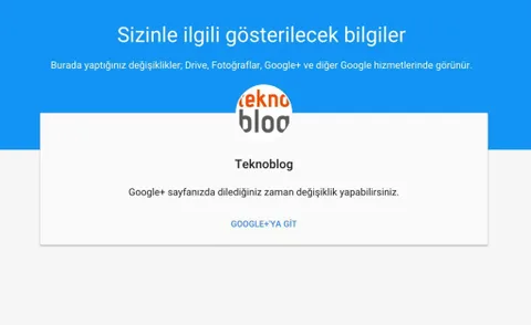 Google Hakkımda ile tüm kişisel bilgiler tek bir sayfada