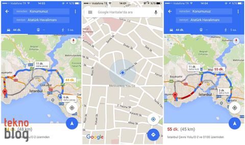 Google Maps: iOS için Haritalar nihayet geldi