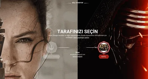 Yıldız Savaşları tanıtımıyla Google hesabınızı karanlık tarafa taşıyın