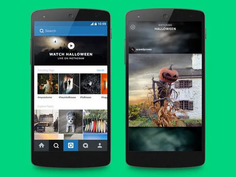 Instagram Snapchat ve Twitter gibi etkinliklere özel içerikleri topluyor