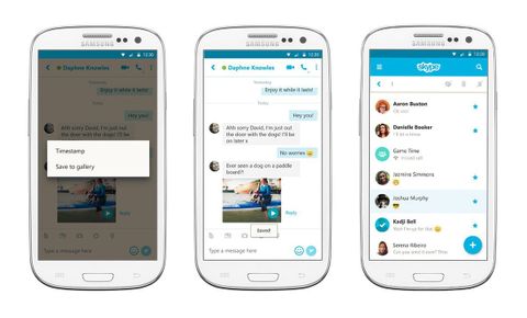 Skype Android uygulaması video mesajları kaydedebilecek