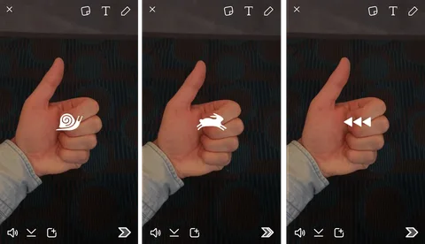 Snapchat videoları filtrelerle hızlandırılabilecek, yavaşlatılabilecek ve geri sarılabilecek