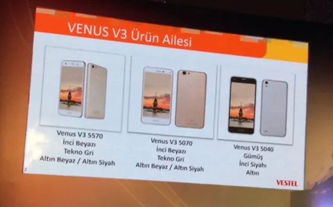 Vestel Venus V3 Android telefon serisi tanıtıldı