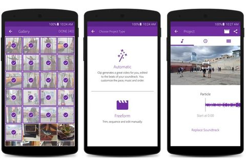 Adobe Premiere Clip Android video editörünü yayınladı