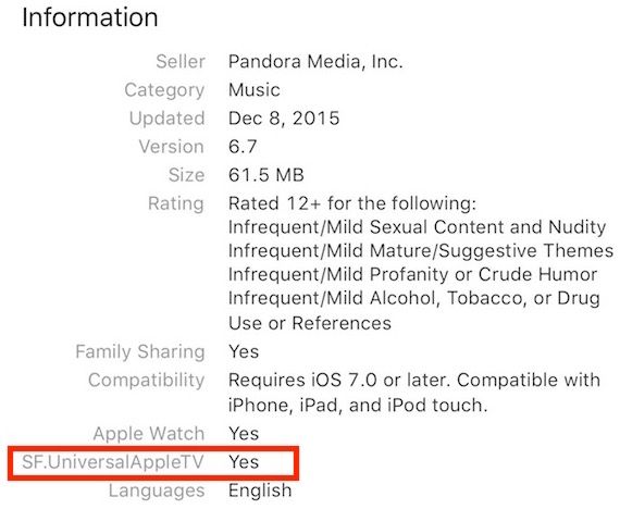 App Store Apple TV
