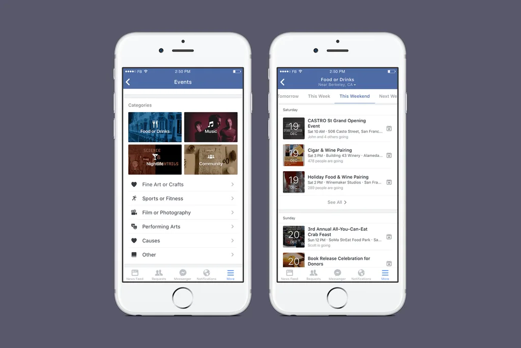 Facebook yakındaki etkinlikleri bulmayı kolaylaştırıyor