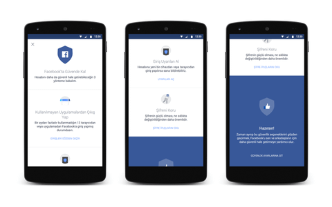 Facebook Güvenlik Kontrolü özelliğini Android uygulamasına getirdi