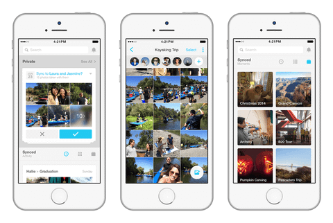 Facebook fotoğraf senkronizasyonu için Moments uygulamasını zorunlu yapıyor