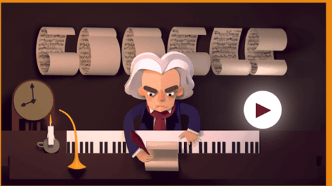 Google’dan Ludwig van Beethoven için eğlenceli doodle