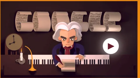 Google’dan Ludwig van Beethoven için eğlenceli doodle