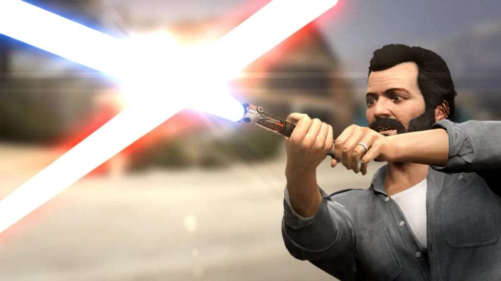 Grand Theft Auto 5 ışın kılıçlarıyla daha eğlenceli
