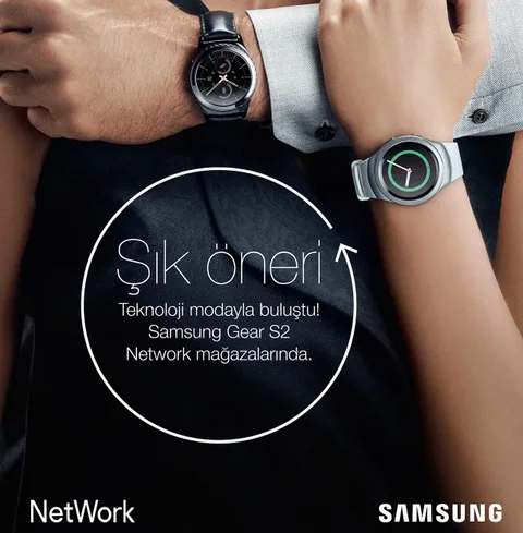 Samsung Gear S2 akıllı saatleri Network mağazalarında sergilemeye başladı