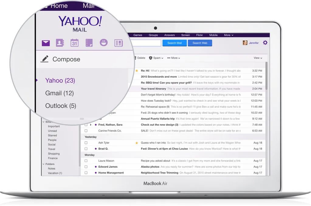 Gmail hesabınızı Yahoo Mail üzerinden kontrol edebilirsiniz