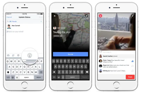 Facebook canlı video yayınlarının Haber Kaynağının tepesine taşıyor