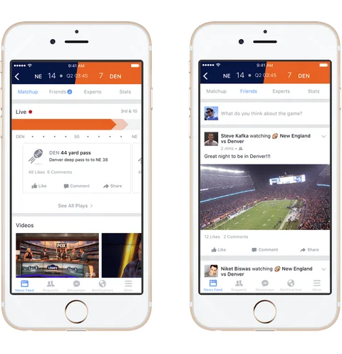 Facebook Sports Stadium büyük etkinliklerde taraftarları buluşturacak