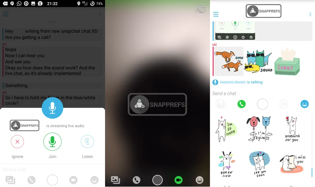 Snapchat video sohbet özelliğini yeni tasarımla ön plana çıkaracak