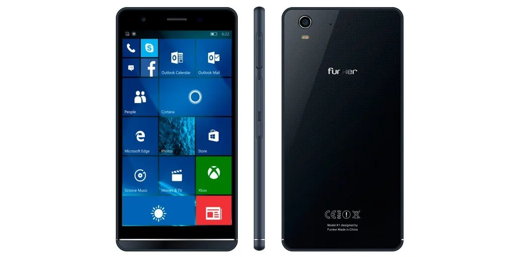 Funker Windows 10 Mobile telefon İspanya’da satışa sunuldu