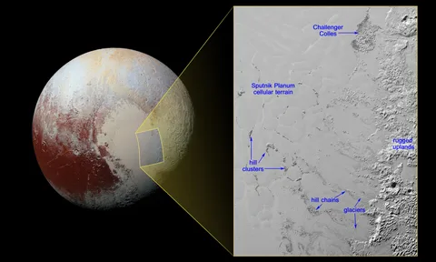NASA Plüton yüzeyinde buz dağları keşfetti