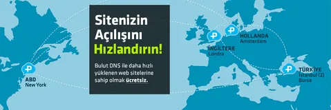 PlusClouds Bulut DNS ile web siteleriniz şimdi daha hızlı açılacak