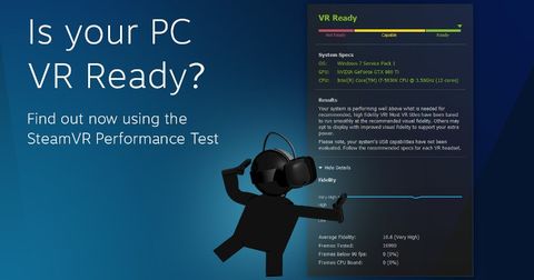 SteamVR Performance uygulaması bilgisayarınızın HTC Vive’a hazır olup olmadığını söyleyecek