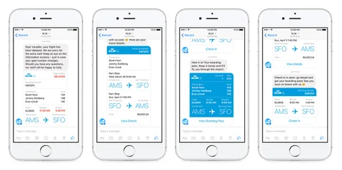 Facebook Messenger yeni robotuyla KLM yolcularına uçuş bilgilerini sunuyor