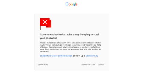 gmail güvenlik bildirimi