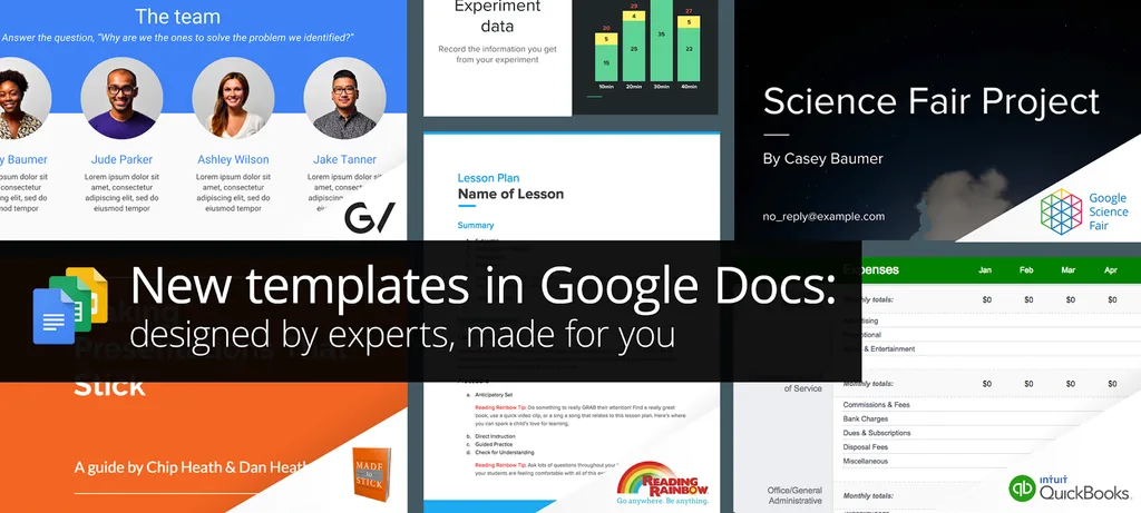 Google Dokümanlar uzmanların tasarladığı şablonlar sunuyor