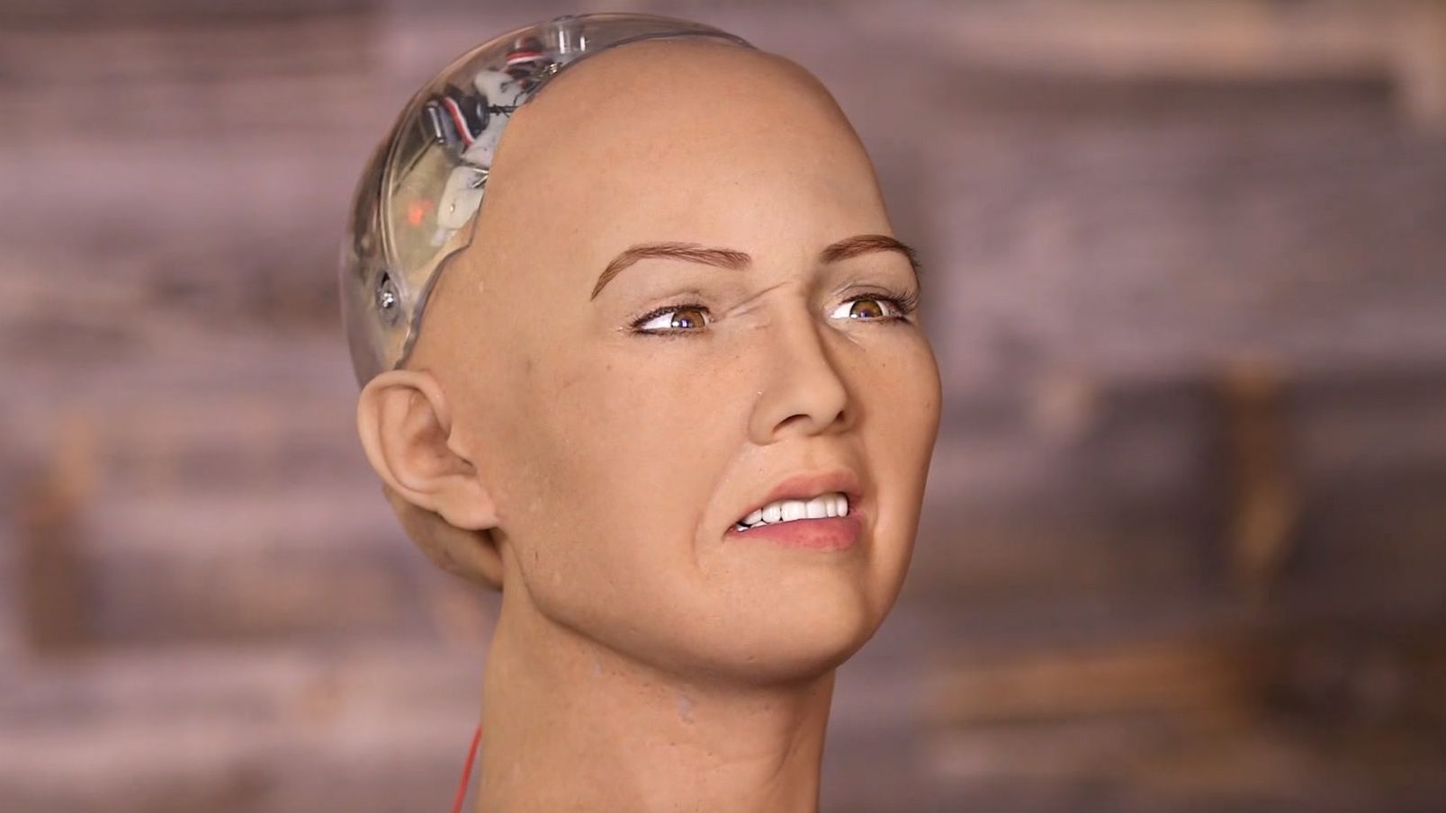Sophia robot insansı yüz ifadeleriyle dikkat çekiyor